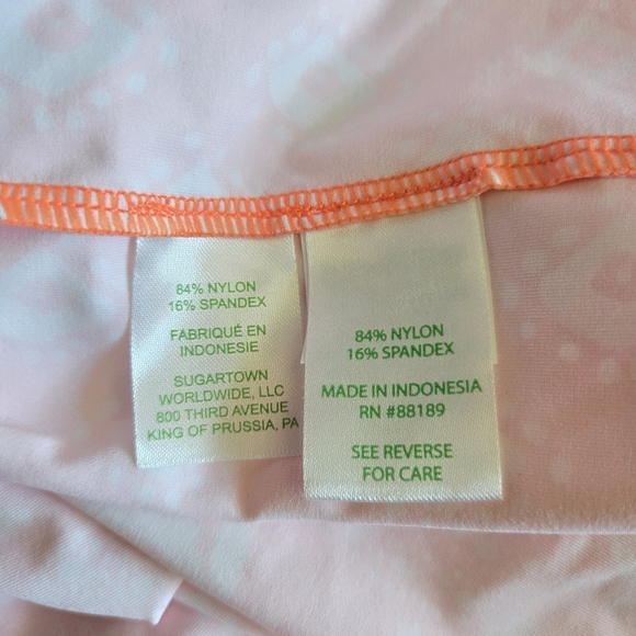 New Lilly Pulitzer Larsa Flamingo Feather Harbour View Swim Pool Beach Cover-Up - Picture 8 of 9